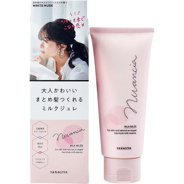 【5個セット】 ニュアンシア まとめ髪アレンジ ミルクジェル トリートメント整髪料 100g スタイリングジェル 柳屋 ヘアケア アレンジ トリートメント ジェル ヘアスタイル うるおい ジュレ 柳屋本店 まとめ髪 ミルク ホワイトムスク ヘアワックス スタイリング剤