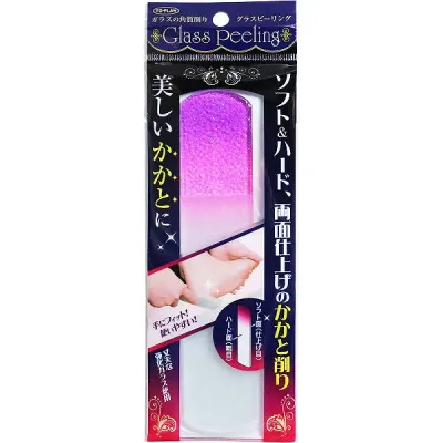 【5個セット】 ガラスの角質削り グラスピーリング つるつる トラブル かかとつるつる フットケア 光沢 ひび割れ 東京企画販売 角質ケア 東京企画 削る お手入れ ガサガサ カカト ストッキング トープラン トプラン