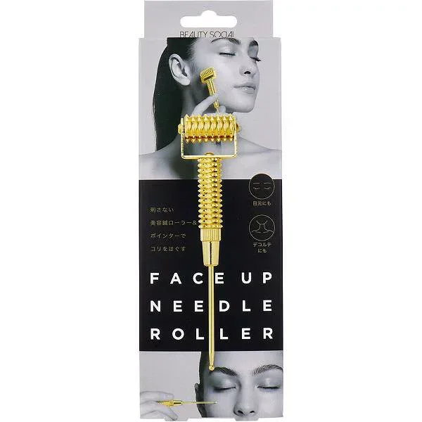 【5個セット】 コジット BEAUTY SOCIAL フェイスアップニードルローラー 美肌 美容 毛穴 フェイスローラー スキンケア 目元 マッサージローラー 理美容品 美顔ローラー 美顔器 美顔 ボディケア エステ フェイスライン デコルテ リフトアップ マッサージ