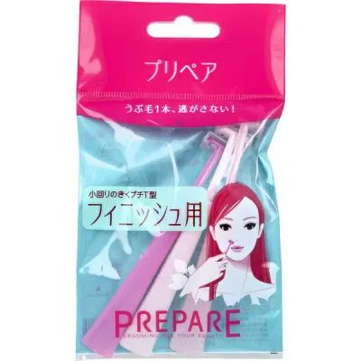 資生堂 SHISEIDO プリペア PREPARE フェイスカーブカミソリ 顔そり用 女性用 口元 手入れ ムダ毛処理 使い捨て剃刀 スキンケア