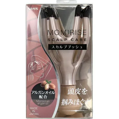 【3個セット】 VESS MR-1700 モミライズ スカルプマッサージャー プッシュタイプ ピンク 頭皮 血液循環 疲労軽減 アルガンオイル配合 ストレッチ