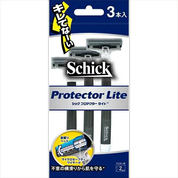 Schick プロテクター カミソリ TK180 メンズ 髭剃り シェービング セーフティー ワイヤー ライト ジャパン 男性用 ひげ剃り オーラルケア
