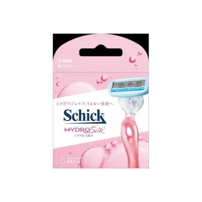 Schick ハイドロ シルク 女性用 カミソリ 替刃 3個入 シェービング Hydro Silk 除毛 脱毛処理 ボディシェーバー
