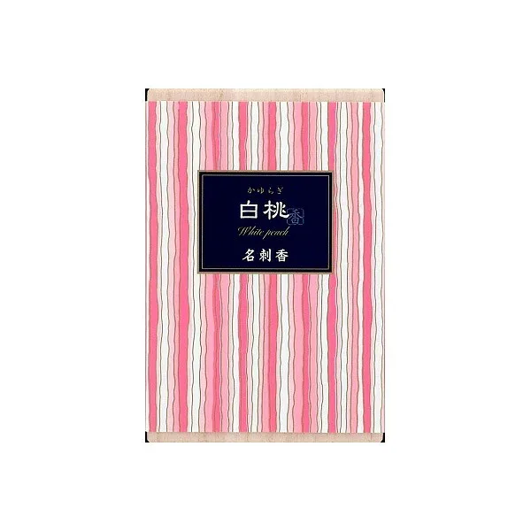 【6個セット】 日本香堂 文香 白桃 桐箱入り 香り カード型 フレグランス インセンス Nippon Kodo