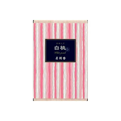 【6個セット】 日本香堂 文香 白桃 桐箱入り 香り カード型 フレグランス インセンス Nippon Kodo