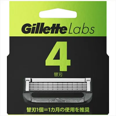 ジレット Gillette Labs 替刃 角質除去バー搭載 剃刀 メンズ髭剃り シェーバー シェービング用品