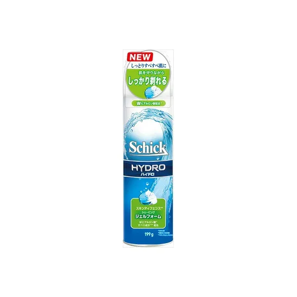 【5個セット】 Schick ハイドロ スキンディフェンス シェービングジェルフォーム 199g 敏感肌用 ヒアルロン酸配合 男性用 シェービング用品 フェイスケア