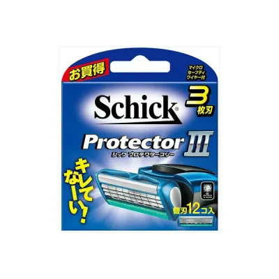 【3個セット】 Schick スリー プロテクター カミソリ 替刃 4891228303853 シェービング 髭剃り マイクロガード セーフティワイヤー