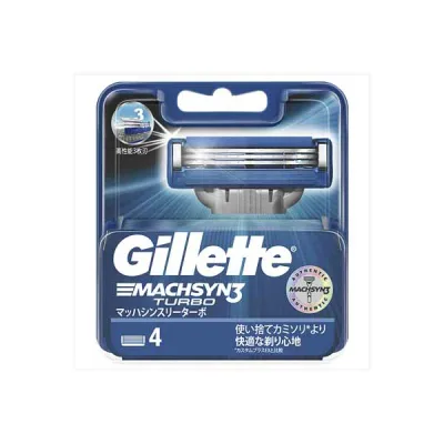 【2個セット】 ジレット マッハシンスリー ターボ 替刃 4個入 深剃り カミソリ メンズ Gillette 男性用 髭剃り オーラルケア