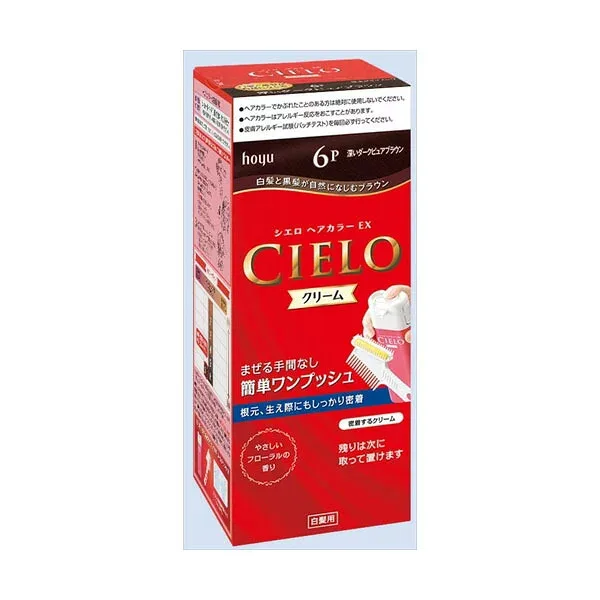 【2個セット】 ホーユー シエロ ムースカラー ダークブラウン 白髪染め オイル配合 hoyu CIELO ヘアカラー 女性用 天然成分配合 グレープシード ユーカリ 海洋
