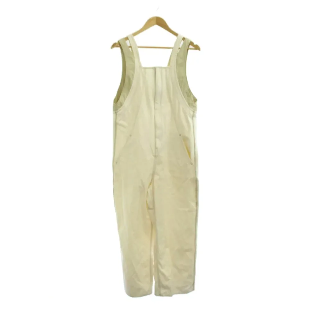 【中古】アダムエロペ Adam et Rope' 25AW オーバーオール パンツ 38 白 フルレングス サイドポケット GAY-55510-B /JP レディース 【ベクトル 古着】 260428