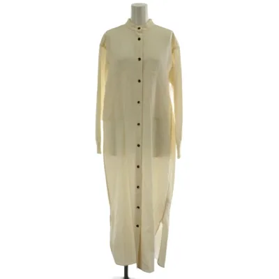 【中古】ドレステリア DRESSTERIOR バンドカラーシャツワンピース 38 アイボリー 長袖 ロング丈 /GG レディース 【ベクトル 古着】 260525