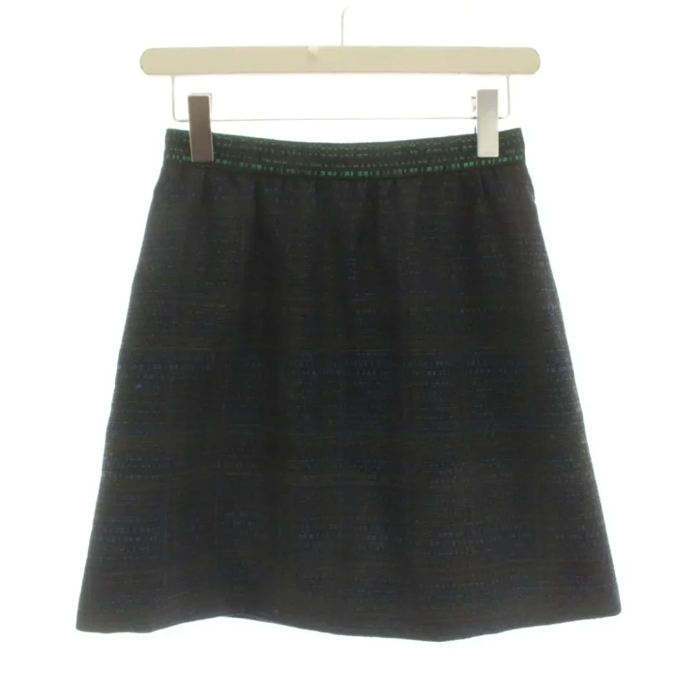 【中古】ポールスミス PAUL SMITH ツイード ミニ スカート 38 青 ブルー 黒 ブラック ブラウン /YM53 ■MA レディース 【ベクトル 古着】 260619