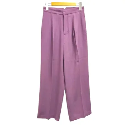 【中古】ローズバッド ROSE BUD パンツ スラックス タック センタープレス 無地 S 紫 パープル レディース 【ベクトル 古着】 260723