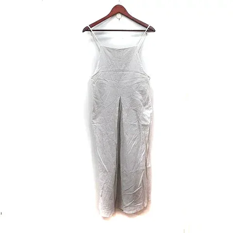 【中古】シンプリシテェ SIMPLICITE パンツ サロペット 麻混 リネン混 ベージュ /YI レディース 【ベクトル 古着】 260716
