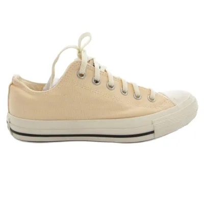 【中古】コンバース CONVERSE オールスター ALLSTAR キャンバススニーカー シューズ ローカット レースアップ ロゴ 24.5cm ライトベージュ 1SE042 /IB ■GY09 レディース 【ベクトル 古着】 260913