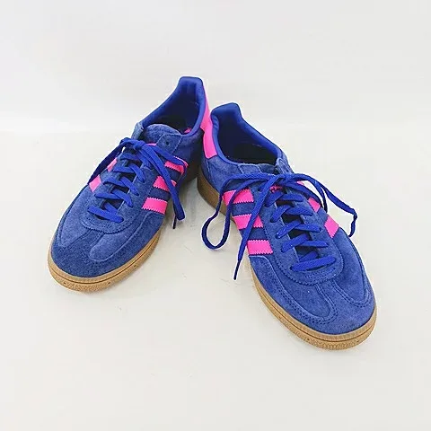 【中古】アディダス adidas シューズ スニーカー ハンドボール スペツィアル SPEZIAL IH5373 ブルー ピンク ブラウン 青 茶 24 レディース 【ベクトル 古着】 261008