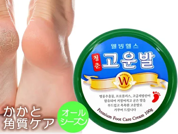 コウンバル 青春フットクリーム 緑 100g入 1個 3WB Premium Foot Cream GREEN 正規販売店 オールシーズン フットケア 韓国コスメ