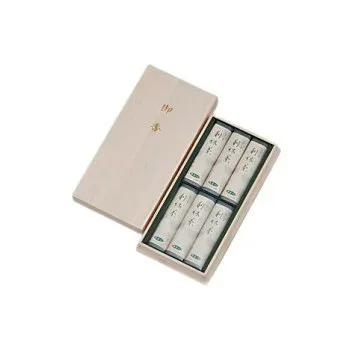 奥野晴明堂 利休茶(抹茶の香り) 短寸6箱 桐箱入り