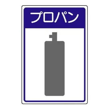 ユニット 高圧ガス施設標識 プロパン 827-40