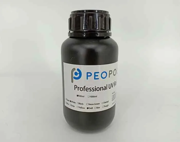 Peopoly Phenom大判MSLA(LCD+LED) 3Dプリンター用_Deft レジン (ホワイト) 1Kg