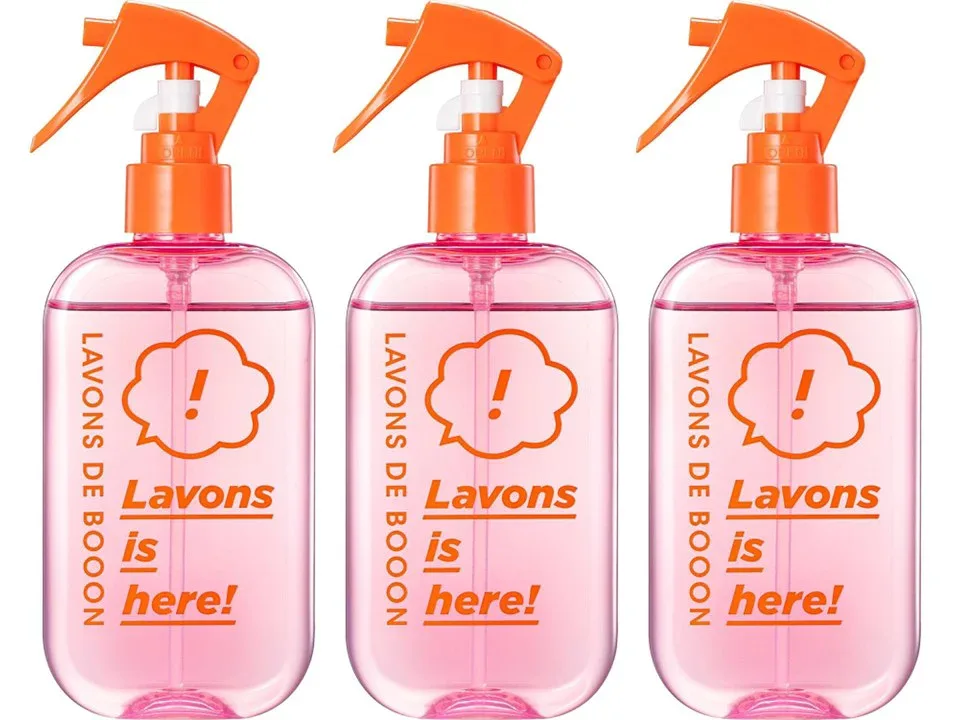 ラボン・デ・ブーン クルマ用ファブリックミスト 220ml x 3本セット フレンチマカロン フルーティフローラルの香り Lavons 除菌 消臭 お部屋 玄関などにも