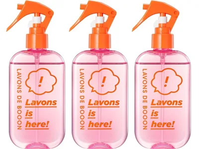 ラボン・デ・ブーン クルマ用ファブリックミスト 220ml x 3本セット フレンチマカロン フルーティフローラルの香り Lavons 除菌 消臭 お部屋 玄関などにも