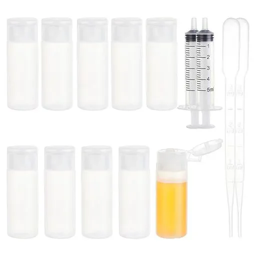 BENECREAT 10個セット 12ml 小分け ボトル プラスティック製 半透明 化粧水 クリーム コスメ 小分け 詰め替え ボトル 旅行用