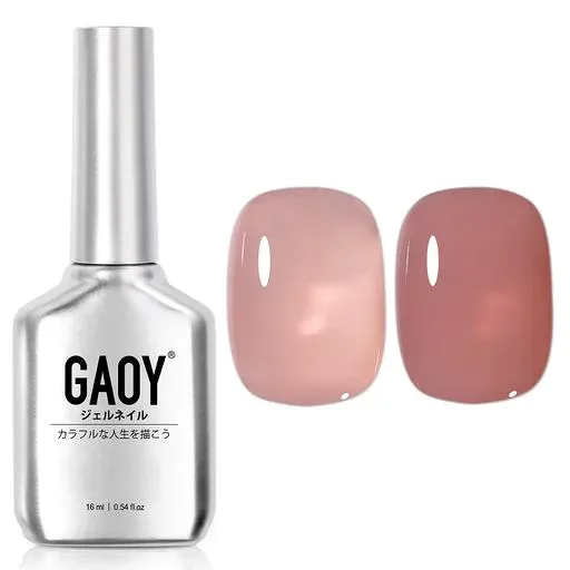 GAOY ジェルネイル シアーカラージェル ピンク ベージュ 単色 16ml ポリッシュタイプ UV・LED対応 初心者&プロ適用 セルフネイル(3022 ドライローズ)