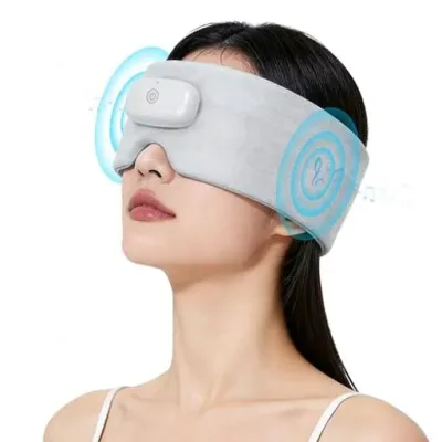 ホットアイマスク 充電式 【3段階の温熱&音楽再生&タイマー機能】アイマスク 睡眠用 遮光率99.99% 快眠グッズ リラックス 軽量 男女兼用 洗濯可能 遮音 飛行機・出張・プレゼントに最適