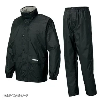 【暮らしラクラク応援セール】アイトス レインスーツ(B-1) ブラック 4L 58701【取り寄せ・返品不可商品】