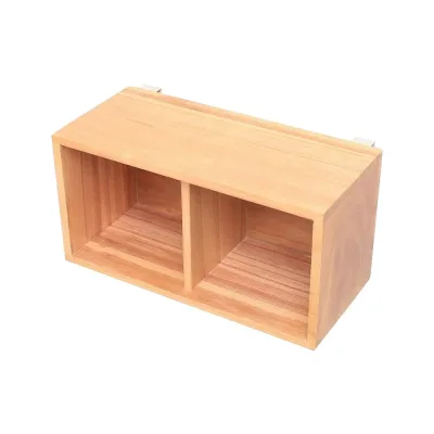 【暮らしラクラク応援セール】すのこに掛けられる家具 箱2マス N(ナチュラル) KB-2【取り寄せ・返品不可商品】