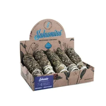【暮らしラクラク応援セール】INCENSE SMALL SMUGDE BOX お香 5本入 7 Herbs 23165【取り寄せ・返品不可商品】