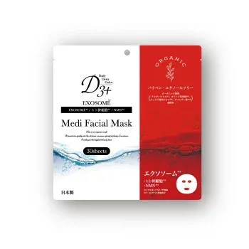 【暮らしラクラク応援セール】D3+ Medi Facial Mask 30枚入りエクソソーム【取り寄せ・返品不可商品】