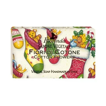 【暮らしラクラク応援セール】FLORINDA フレグランスソープ クリスマスA コットンフラワー【取り寄せ・返品不可商品】