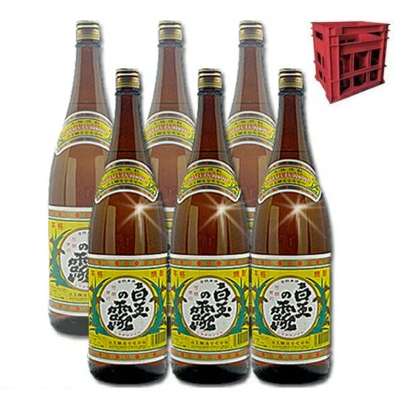≪P箱配送≫白玉の露 〔1800ml×6〕25度 【送料無料】≪包装のし不可≫【白玉醸造】【常温便限定】 芋焼酎/6本セット/お酒/