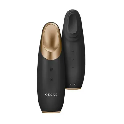 ゲスケ GESKE 美顔器 ウォーム&クール アイ エナジャイザー 振動 温感 冷感 防水 GK000003GY01 グレー 目元ケア 熊クマ 温冷