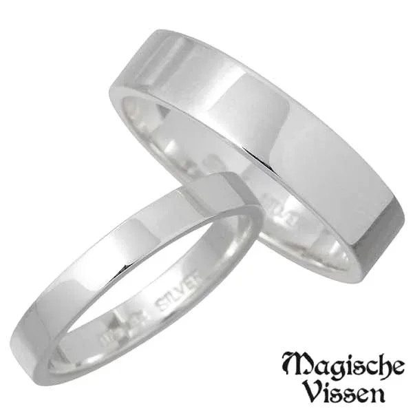 マジェスフィッセン Magische Vissen シルバー ペア リング 指輪 アクセサリー 1〜25号 シルバー925 スターリングシルバー OZR-007-008-P