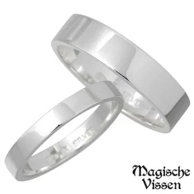 マジェスフィッセン Magische Vissen シルバー ペア リング 指輪 アクセサリー 1〜25号 シルバー925 スターリングシルバー OZR-007-008-P