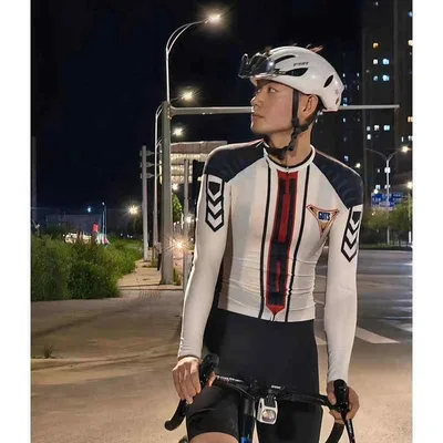競技 ウェットスーツ 大きいサイズ 吸汗速乾 通気 伸縮性 サイクリング ウェア スーツ Dijia Victory Team サイクリングジャージ チームジャージ 長袖 メンズ レディース ロード サイクリング ジャケット 防風 速乾 トップス 夏