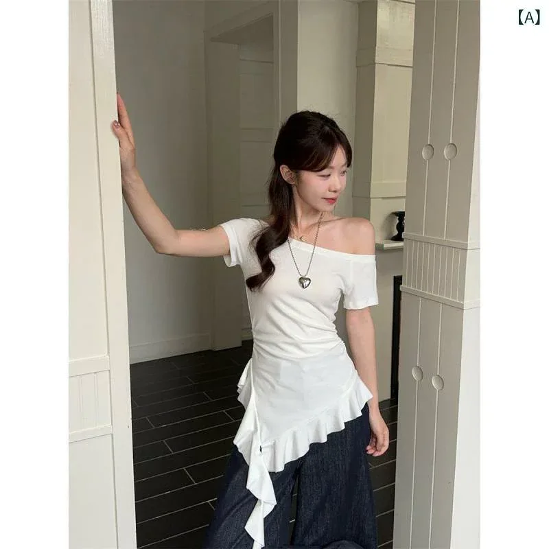 ティアード チュニック ブラウス ぽわん袖 レディース 夏の ギャル 半袖 t シャツ レディース 注意 機は 不規則に 腰を 収めて 痩せています。