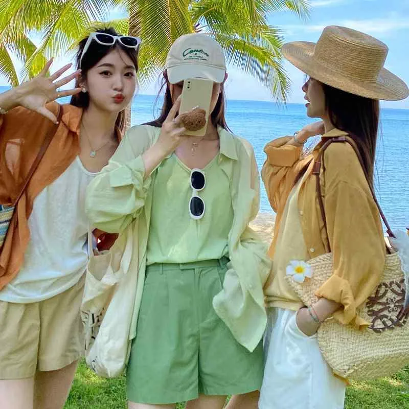 コットンリネン 着心地 柔らかい 無地 大人 レディース Tシャツ ゆったり フランスの 綿 リネンの 日焼け防止 白 シャツ レディース 長袖 薄手 ゆったり アウターシャツ 韓国 リネン トップス 夏