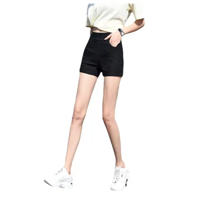 ショートパンツ レディース 夏用 インナーパンツ 黒 ハイウエスト ガードル ヨガパンツ スパッツ レギンス 接触冷感 吸湿速乾 軽量 ストレッチ フィットネス 普段使い スポーツウェア 体型カバー 大きいサイズ ゆったり 着痩せ 細見え お腹周り 二の