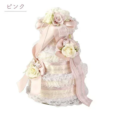 【マラソンポイント2倍】laluice おむつケーキ オムツケーキ 人気 出産祝い 女 男 おしゃれ 男人気
