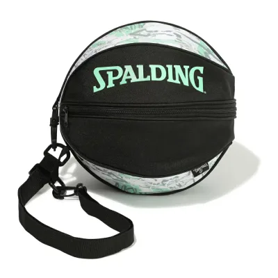 バスケットボールバッグ1球入れ SPADLING製 BALLBAG グラフィティ ミント×ホワイト スポルディング