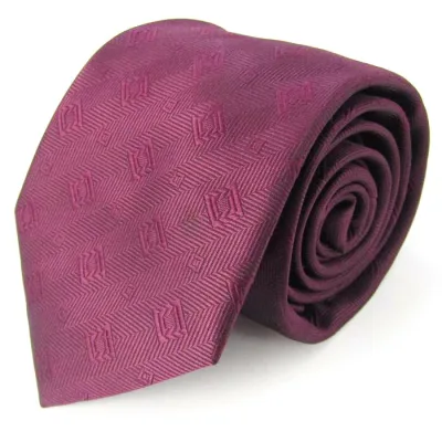 SIMPLE PHRASE CRAVAT シンプルフレーズクラバット ブランド ネクタイ 総柄 PO メンズ ワインレッド 【中古】