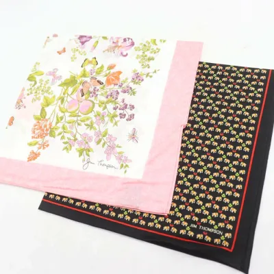 JIM THOMPSON ジムトンプソン ハンカチ 2点セット ブランド まとめて 小物 レディース 【中古】