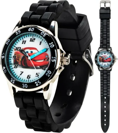 Accutime Disney Pixar Cars ライトニング・マックィーン キッズ 腕時計 知育時計 子供用