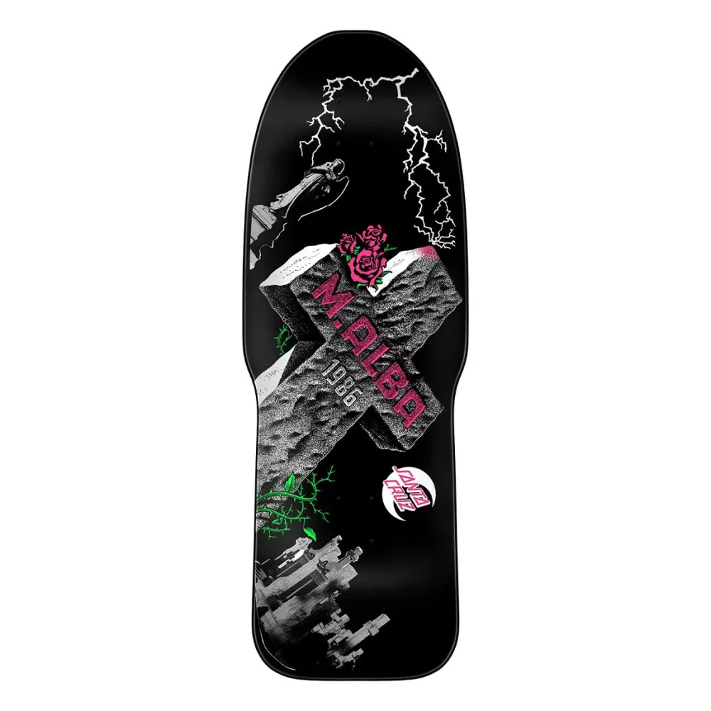 SANTA CRUZ Malba Tombstone Reissue スケートボード デッキ 10.24 x 29.72 インチ