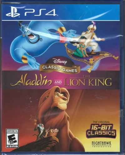 Disney Classic Games: Aladdin and the Lion King PS4 (Brand New Factory Sealed US 北米版 PS4 プレイステーション4 海外版ソフト